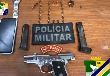 Polícia Militar prende homem e apreende arma de fogo em Nossa Senhora das Dores