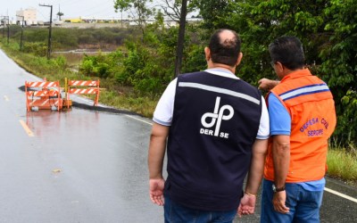 Governo de Sergipe segue monitorando vias que sofreram danos após chuvas da última semana