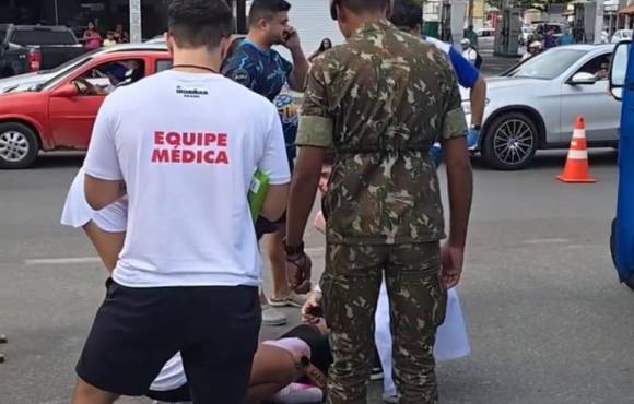 Carro invade área da prova do Triatlo Ironman e atropela atleta em Aracaju